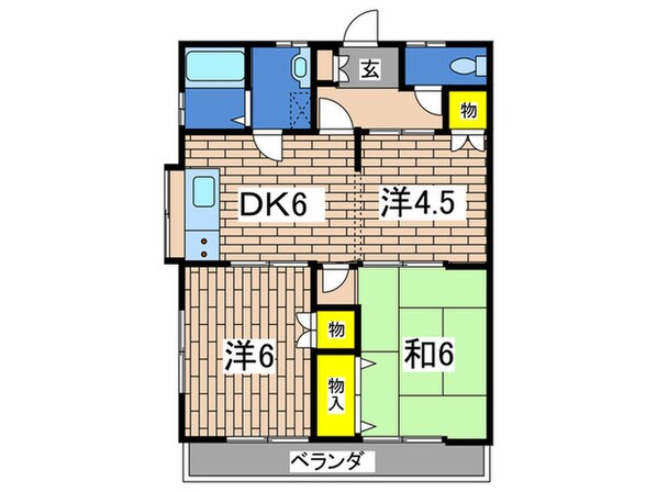 増田ハイツの物件間取画像